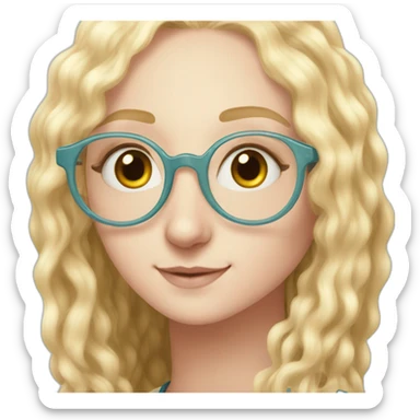 Luna lovegood with spectables sticker