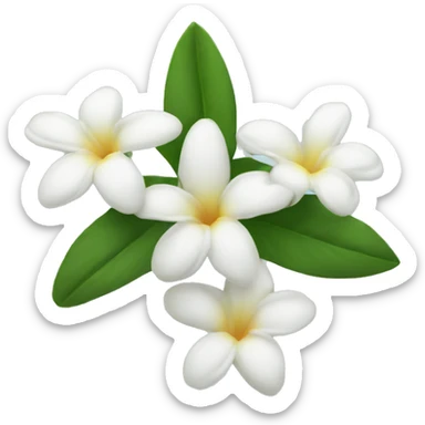 Jasmine flower sticker
