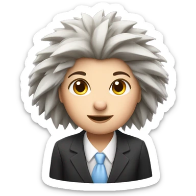 Hedgehog that is a female lawyer sticker