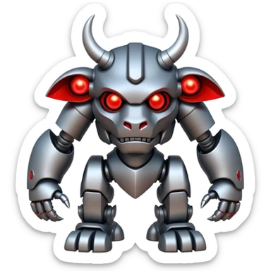 Robot Minotaur sticker
