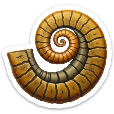Ammonite avec trilobites sticker