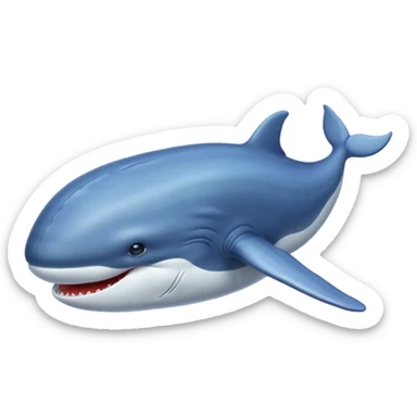 Baleine bleu sticker