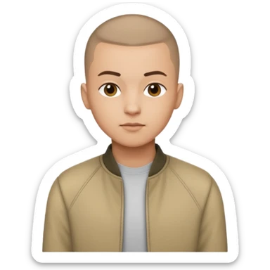 ((realistic photo style)), close-up portrait of the person with a clean buzz cut hairstyle, sharp fade on the sides, natural hair color, keep the same face, outfit, and pose, no background change sticker