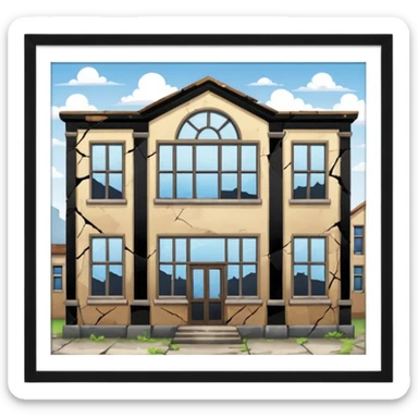Abandoned school sticker