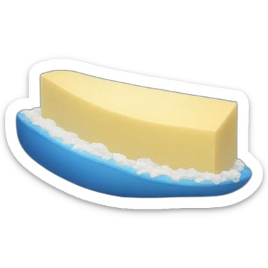 Circulo azul con palomita blanca adentro  sticker