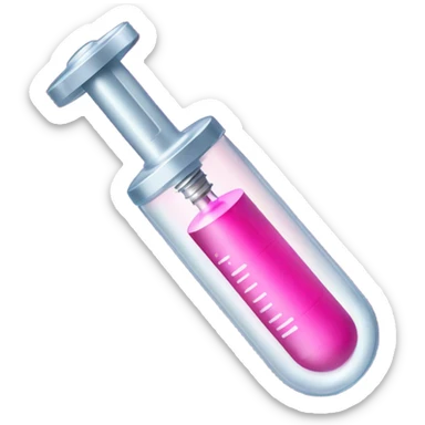 pink syringe sticker