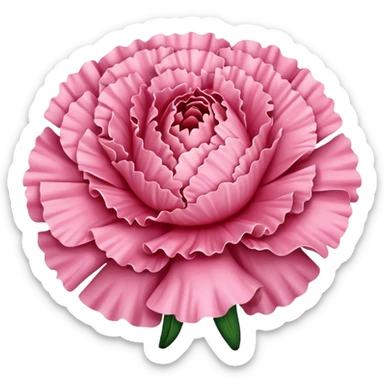 Pink carnation sticker
