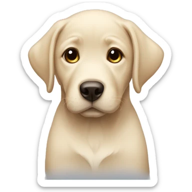 lab puppy sticker