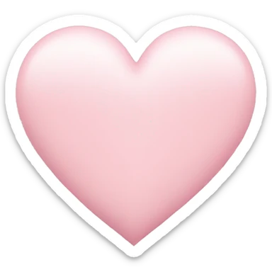 Pastel pink Heart sticker