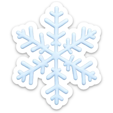 Snowflake sticker