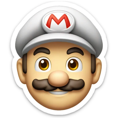 Mario tête mario sticker