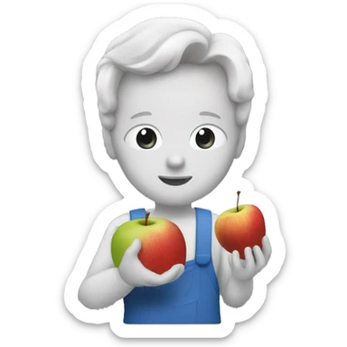 Kais saied qui mange une pomme sticker