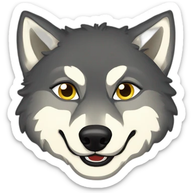 Wolf-gay-kissed-wolf sticker