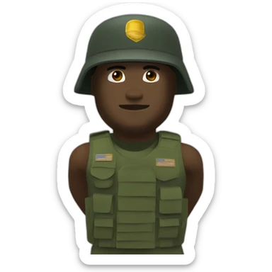 Roblox man with military suite sticker
