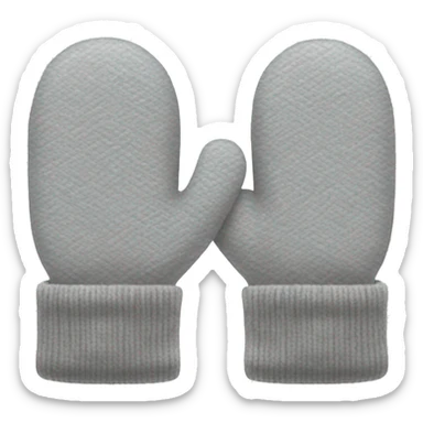 Light gray mittens sticker