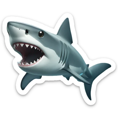 Shark under water sticker