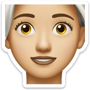 Cara triste con una mascara feliz  sticker