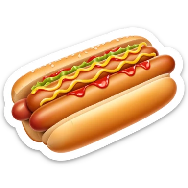 soaking wet hot dog sticker