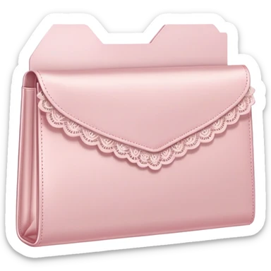 Light pink coquette folder sticker