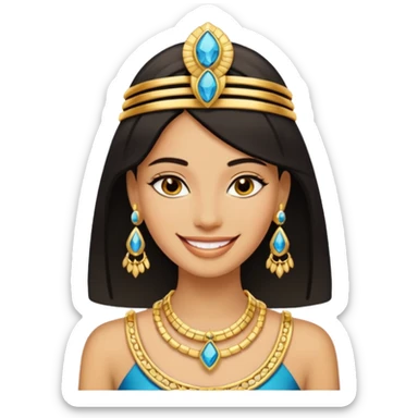 crie um memoji da personagem cléo de nile de monster high sticker