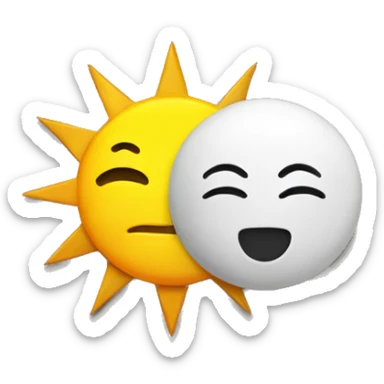 Calender, Sun and moon sticker