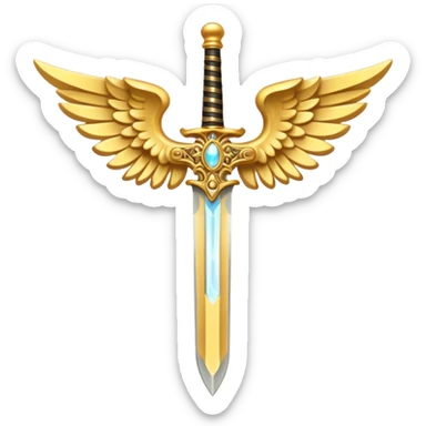 angel sword sticker