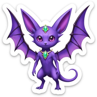 Sableye-Noibat-Espeon-fusion (full body) sticker