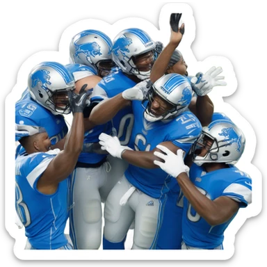 Detroit lions winning sticker