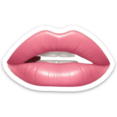 Dior lip light pink gloss sticker