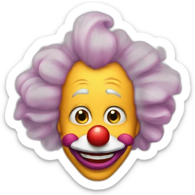 cerdo payaso sticker