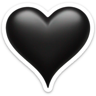A black heart with Desmond written on it sticker