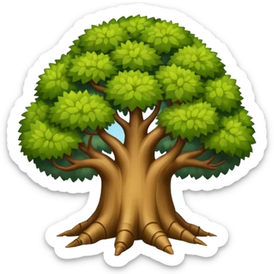 Árbol con pies grandes  sticker
