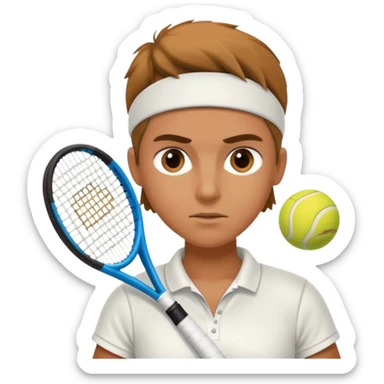 tennis player sticker
