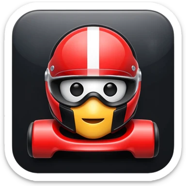 Irl f1 icon real one black and red letters F1 sticker