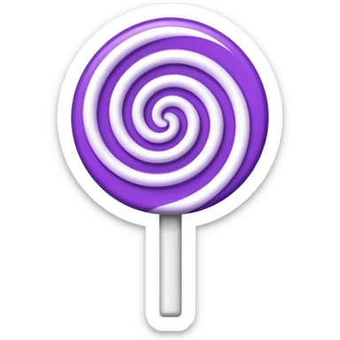 lolipop luminous purple and white sticker