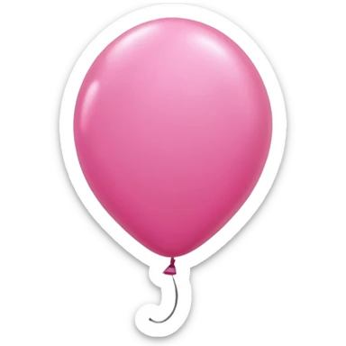 Chien ballon rose sticker