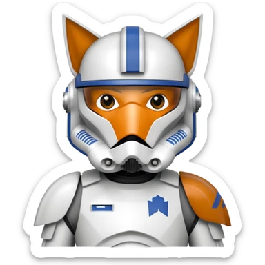 star wars clone trooper fox (ct 1010) sticker