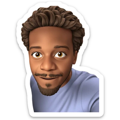 smiling boy with beard meme sticker