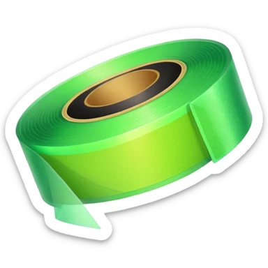 emoji of warm light green tape sticker