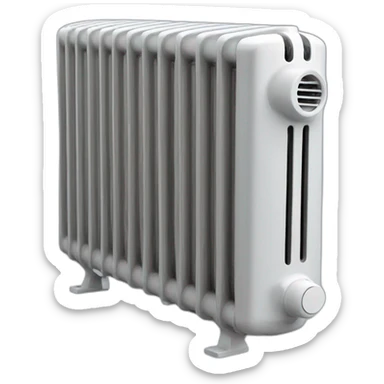 radiator heating housing sticker