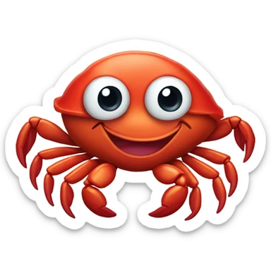 Sebastian the crab the little mermaid sticker