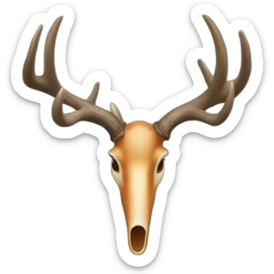 deer horn sticker
