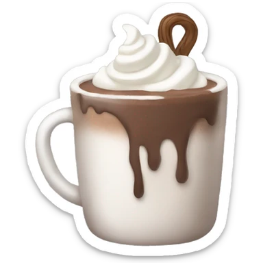 Cozy hot chocolate  sticker