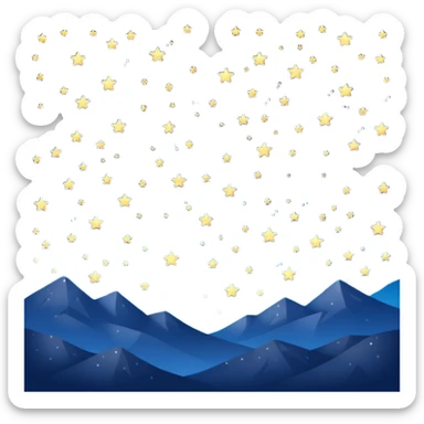 starry sky sticker
