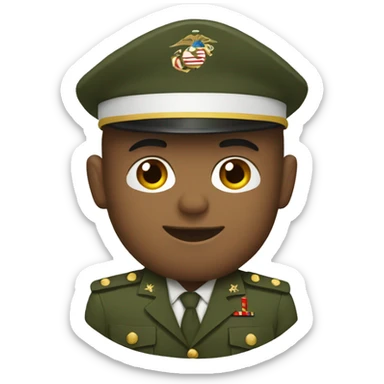 marine corps uniform  sticker