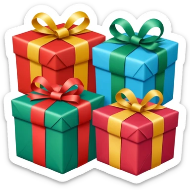 Christmas presents sticker