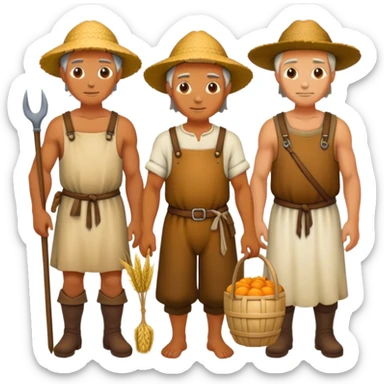 medieval farmers sticker