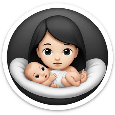 Newborn B&W Photoshoot sticker