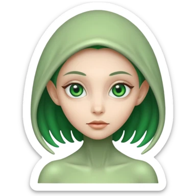 alien pretty Girl sticker