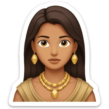 person living in desert just face, hair showing, heavy accessory sticker